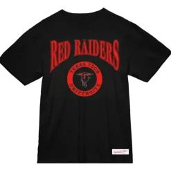 Mitchell & Ness T-Shirts & Tops-Arched Logo Lockup Slub Tee Texas Tech University