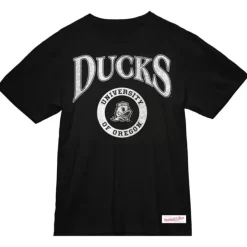 Mitchell & Ness T-Shirts & Tops-Arched Logo Lockup Slub Tee University Of Oregon