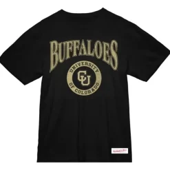 Mitchell & Ness T-Shirts & Tops-Arched Logo Lockup Slub Tee University Of Colorado Boulder
