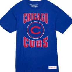 Mitchell & Ness T-Shirts & Tops-Arched Logo Slub Tee Chicago Cubs
