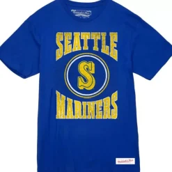 Mitchell & Ness T-Shirts & Tops-Arched Logo Slub Tee Seattle Mariners