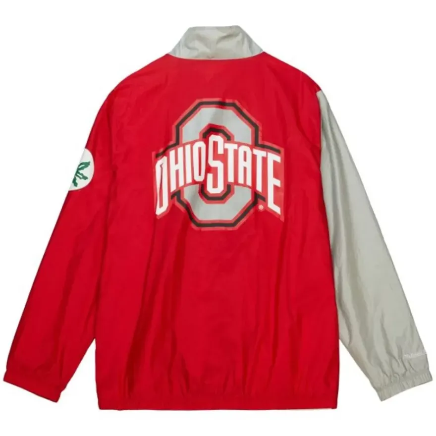 Mitchell & Ness Jackets & Outerwear-Arched Retro Lined Windbreaker Ohio State