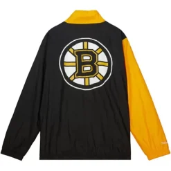 Mitchell & Ness Jackets & Outerwear-Arched Retro Lined Windbreaker Boston Bruins