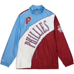 Mitchell & Ness Jackets & Outerwear-Arched Retro Lined Windbreaker Philadelphia Phillies