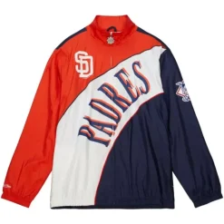 Mitchell & Ness Jackets & Outerwear-Arched Retro Lined Windbreaker San Diego Padres
