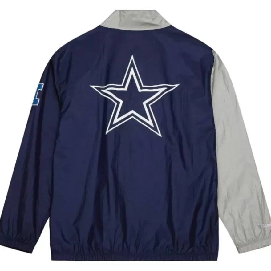 Mitchell & Ness Jackets & Outerwear-Arched Retro Lined Windbreaker Dallas Cowboys