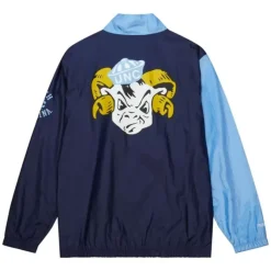 Mitchell & Ness Jackets & Outerwear-Arched Retro Lined Windbreaker University Of North Carolina