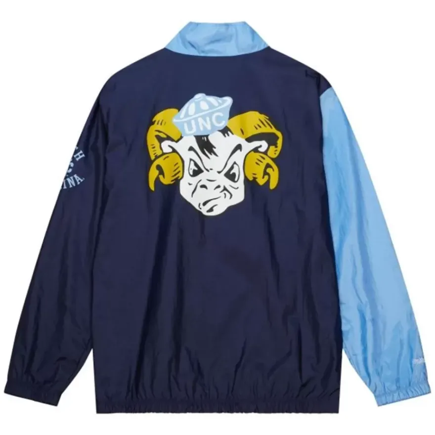 Mitchell & Ness Jackets & Outerwear-Arched Retro Lined Windbreaker University Of North Carolina