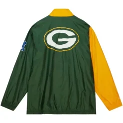 Mitchell & Ness Jackets & Outerwear-Arched Retro Lined Windbreaker Green Bay Packers