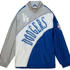 Mitchell & Ness Jackets & Outerwear-Arched Retro Lined Windbreaker Los Angeles Dodgers