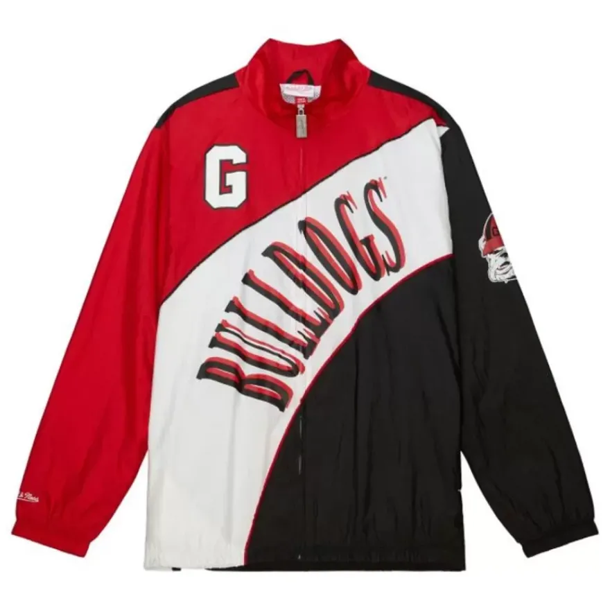 Mitchell & Ness Jackets & Outerwear-Arched Retro Lined Windbreaker University Of Georgia