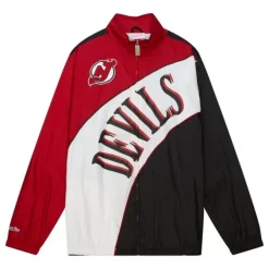 Mitchell & Ness Jackets & Outerwear-Arched Retro Lined Windbreaker New Jersey Devils
