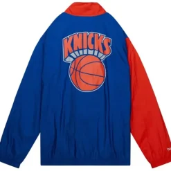 Mitchell & Ness Jackets & Outerwear-Arched Retro Lined Windbreaker New York Knicks