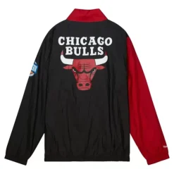 Mitchell & Ness Jackets & Outerwear-Arched Retro Lined Windbreaker Chicago Bulls