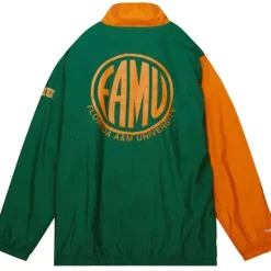 Mitchell & Ness Jackets & Outerwear-Arched Retro Lined Windbreaker Florida A&M University