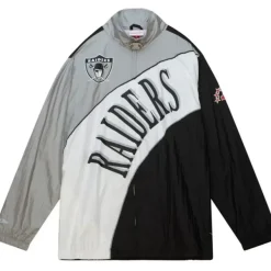 Mitchell & Ness Jackets & Outerwear-Arched Retro Lined Windbreaker Oakland Raiders
