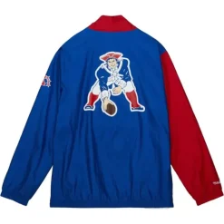 Mitchell & Ness Jackets & Outerwear-Arched Retro Lined Windbreaker New England Patriots