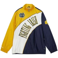 Mitchell & Ness Jackets & Outerwear-Arched Retro Lined Windbreaker University Of Notre Dame