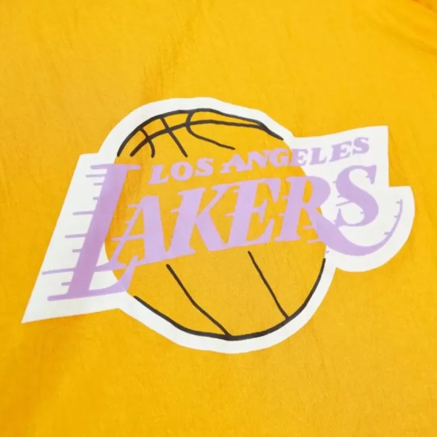 Mitchell & Ness Jackets & Outerwear-Arched Retro Lined Windbreaker Los Angeles Lakers