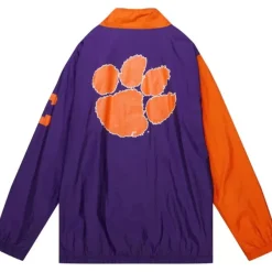 Mitchell & Ness Jackets & Outerwear-Arched Retro Lined Windbreaker Clemson University
