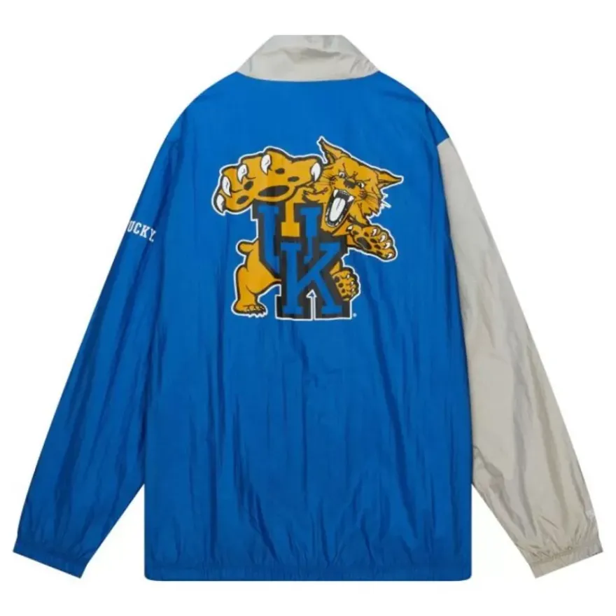 Mitchell & Ness Jackets & Outerwear-Arched Retro Lined Windbreaker University Of Kentucky