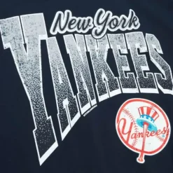 Mitchell & Ness T-Shirts & Tops-Arched Vintage Logo Tee New York Yankees