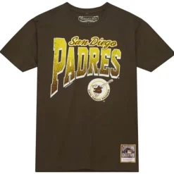 Mitchell & Ness T-Shirts & Tops-Arched Vintage Logo Tee San Diego Padres