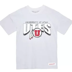 Mitchell & Ness T-Shirts & Tops-Arched Wordmark Tee University Of Utah