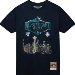 Mitchell & Ness T-Shirts & Tops-Asg City Skyline Tee Mlb All-Star 2001