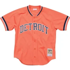 Mitchell & Ness Mlb Authentic-Authentic Alan Trammell Detroit Tigers 1993 Button Front Jersey