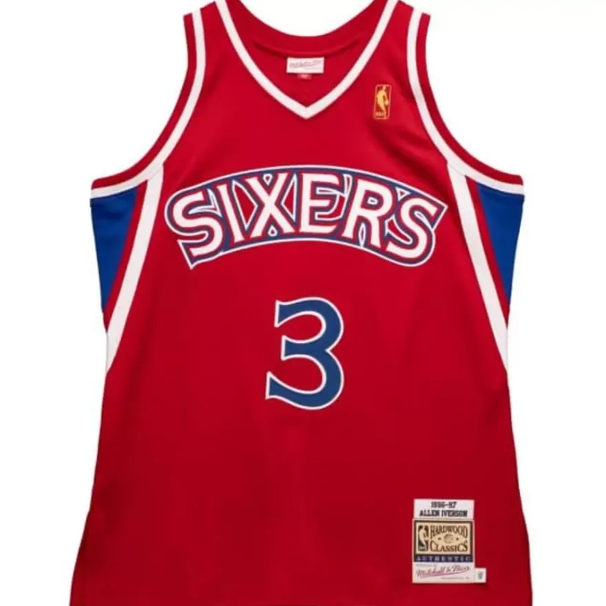Mitchell & Ness Nba Authentic-Authentic Allen Iverson Philadelphia 76Ers 1996-97 Jersey