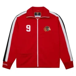 Mitchell & Ness Jackets & Outerwear-Authentic Bobby Hull Chicago Blackhawks 1971 Warm Up Jacket