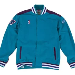 Mitchell & Ness Jackets & Outerwear-Authentic Charlotte Hornets 1996-97 Warm Up Jacket