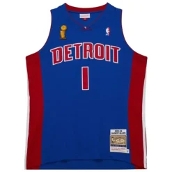 Mitchell & Ness Nba Authentic-Authentic Chauncey Billups Detroit Pistons Dark Finals 2004 Jersey