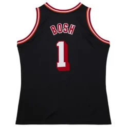 Mitchell & Ness Nba Authentic-Authentic Chris Bosh Miami Heat Dark Hwc 2013-14 Jersey