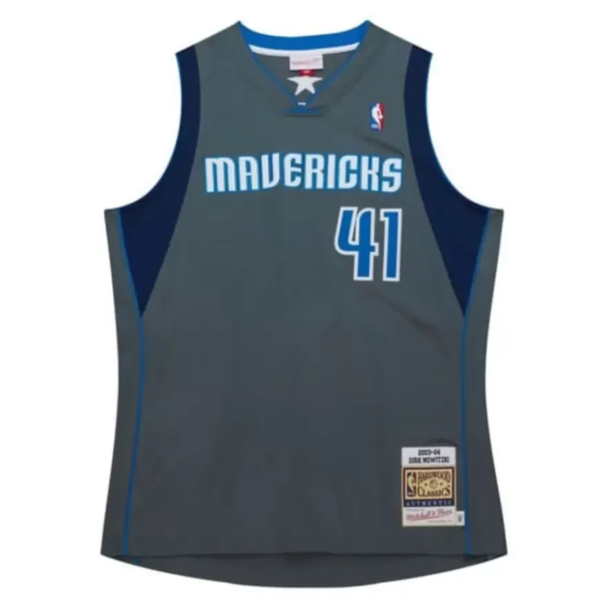 Mitchell & Ness Nba Authentic-Authentic Dirk Nowitzki Dallas Mavericks Alternate 2003-04 Jersey
