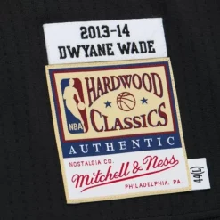 Mitchell & Ness Nba Authentic-Authentic Dwyane Wade Miami Heat Dark Hwc 2013-14 Jersey
