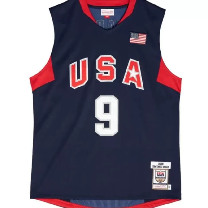 Mitchell & Ness Nba Authentic-Authentic Dwyane Wade Team Usa 2008 Jersey