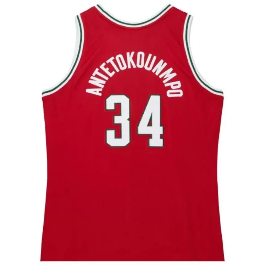 Mitchell & Ness Nba Authentic-Authentic Giannis Antetokounmpo Milwaukee Bucks Home 2014-15 Jersey