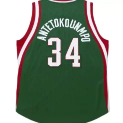 Mitchell & Ness Nba Authentic-Authentic Giannis Antetokounmpo Milwaukee Bucks Road 2013-14 Jersey