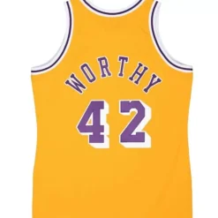 Mitchell & Ness Nba Authentic-Authentic James Worthy Los Angeles Lakers 1984-85 Jersey