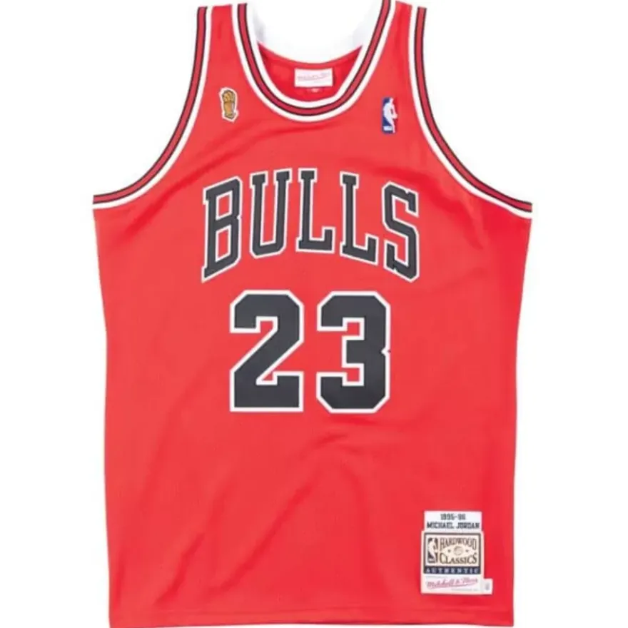 Mitchell & Ness Nba Authentic-Authentic Jersey Chicago Bulls Road Finals 1995-96 Michael Jordan