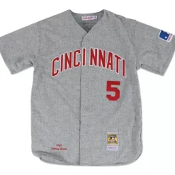 Mitchell & Ness Mlb Authentic-Authentic Jersey Cincinnati Reds Road 1969 Johnny Bench