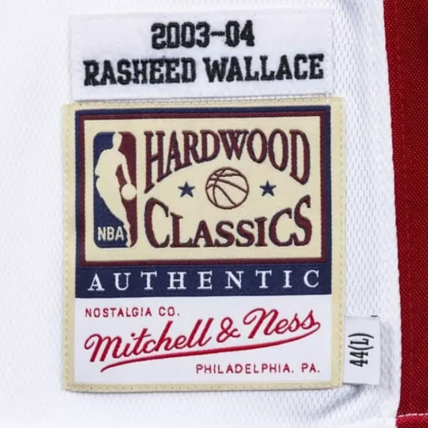 Mitchell & Ness Nba Authentic-Authentic Jersey Detroit Pistons Home Finals 2003-04 Rasheed Wallace