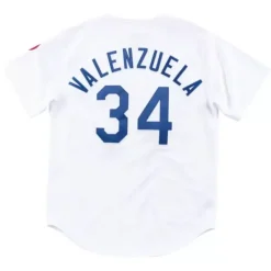 Mitchell & Ness Mlb Authentic-Authentic Jersey Los Angeles Dodgers Home 1981 Fernando Valenzuela