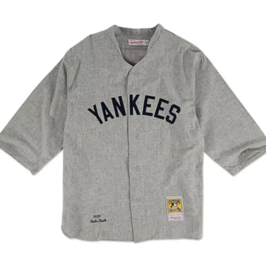 Mitchell & Ness Mlb Authentic-Authentic Jersey New York Yankees Road 1929 Babe Ruth