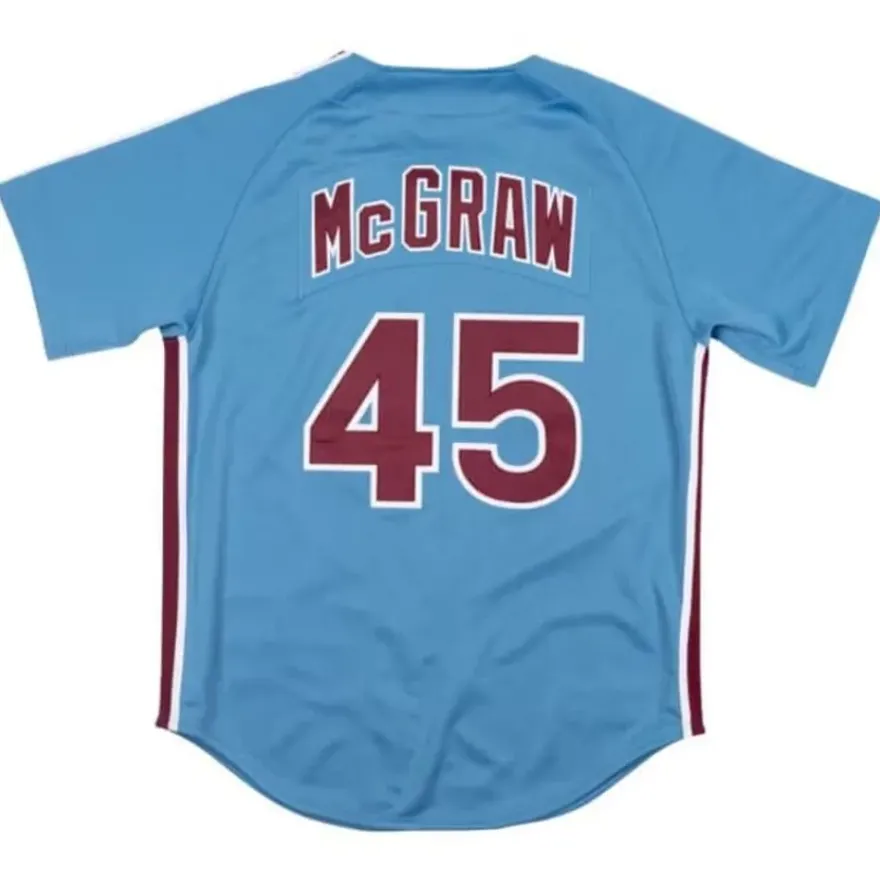 Mitchell & Ness Mlb Authentic-Authentic Jersey Philadelphia Phillies Road 1980 Tug Mcgraw