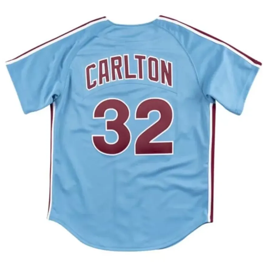 Mitchell & Ness Mlb Authentic-Authentic Jersey Philadelphia Phillies Road 1980 Steve Carlton
