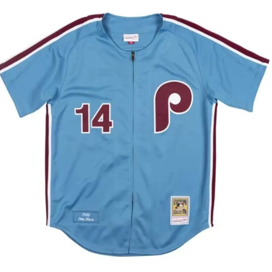 Mitchell & Ness Mlb Authentic-Authentic Jersey Philadelphia Phillies 1980 Pete Rose