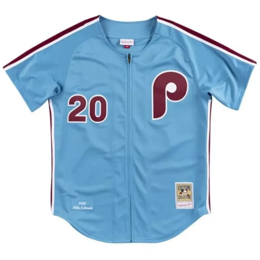 Mitchell & Ness Mlb Authentic-Authentic Jersey Philadelphia Phillies Road 1980 Mike Schmidt